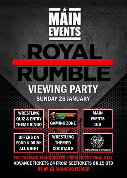 Main Events : Royal Rumble 2020 Party Manchester